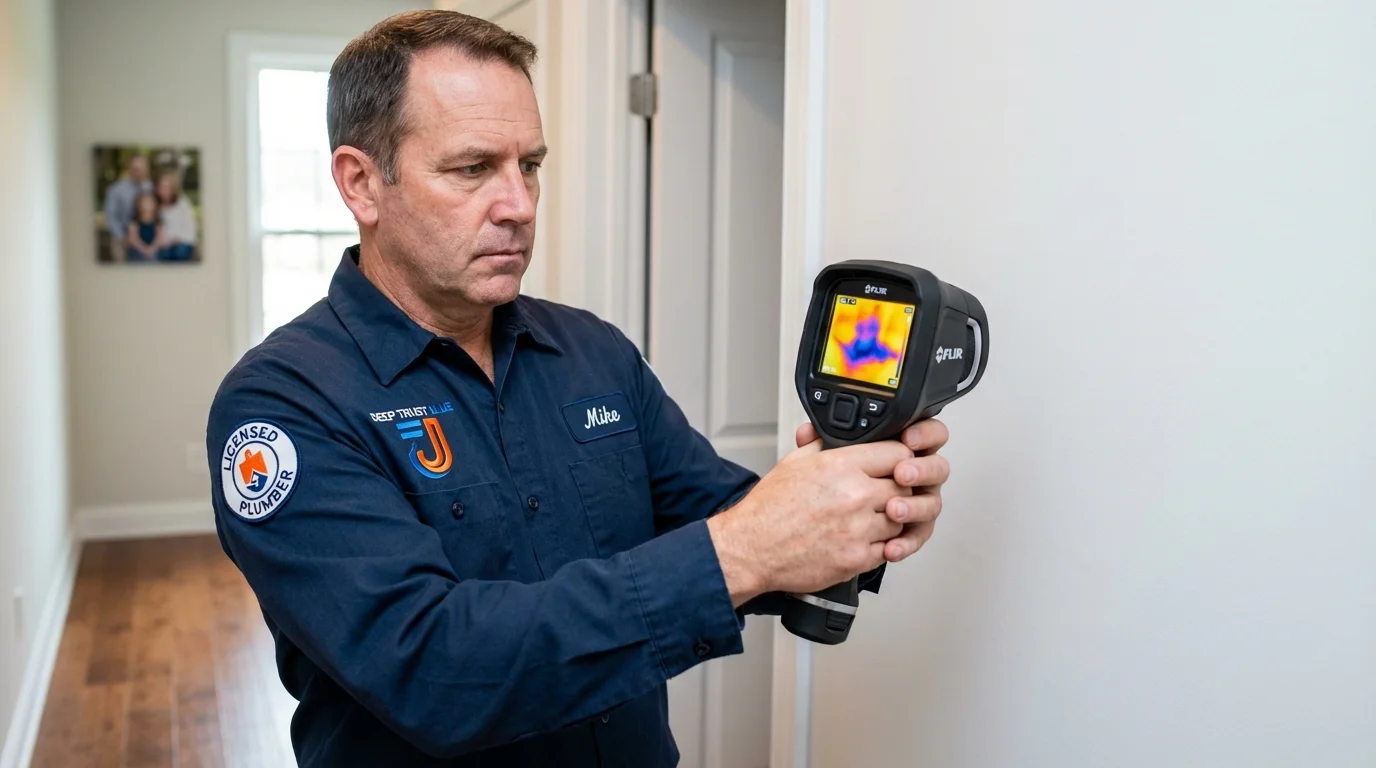 Thermal imaging leak detection by Johns Plumbing LLC in Redkey